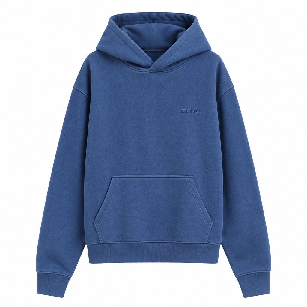 Navy-blue oversized Hoodie