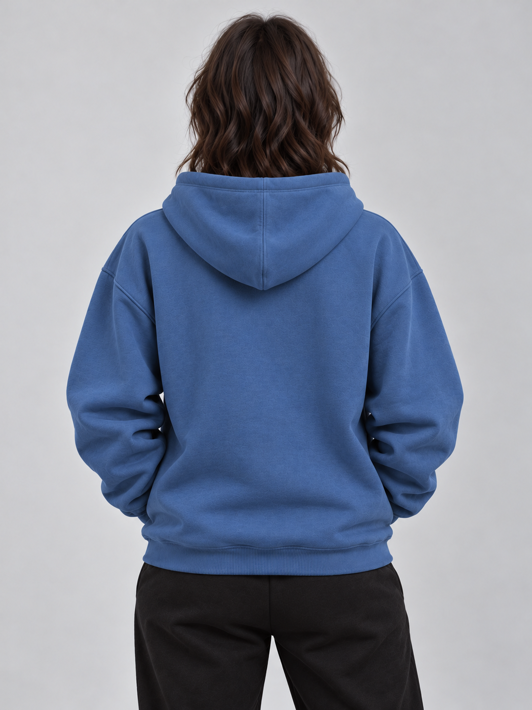 Navy-blue oversized Hoodie