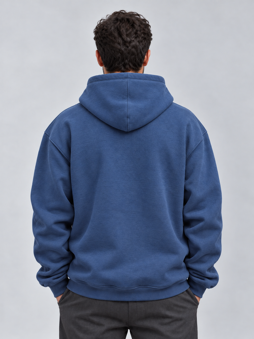 Navy-blue oversized Hoodie