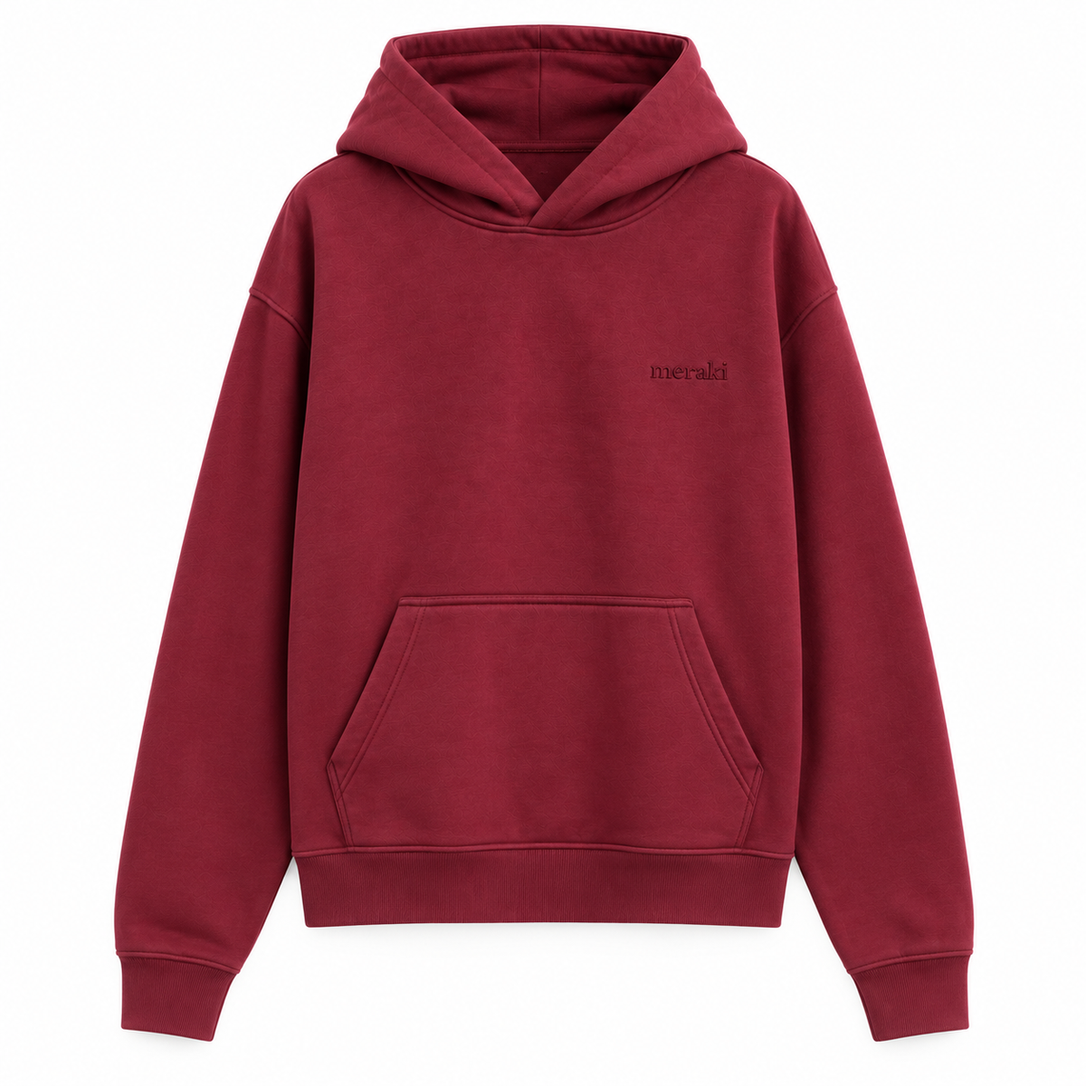 Burgundy oversized Hoodie